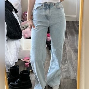 H&M high waisted light wash jeans